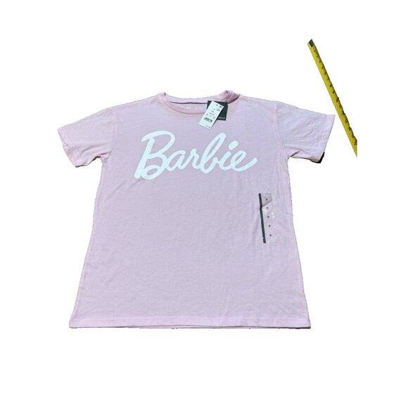 Mattel Tops - Mattel Barbie Women’s Script Graphic Pink Short Sleeve T-Shirt Size M